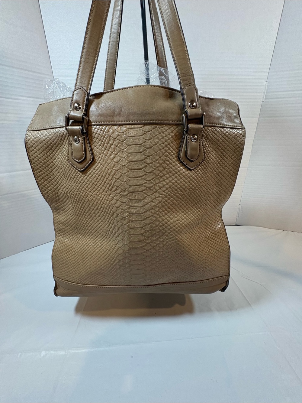 Coach Charlie Python-Embossed Leather Tote — F28723 - Picture 9 of 16